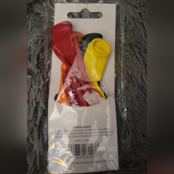 Personalized Balloons for every occasion, "ISAIAH" in assorted Colors - Picture 3 of 3